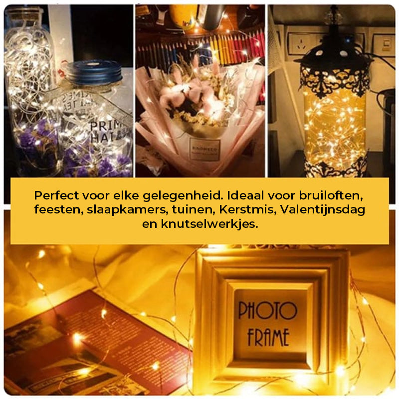 Warm witte 2M sterrenlichtsnoer