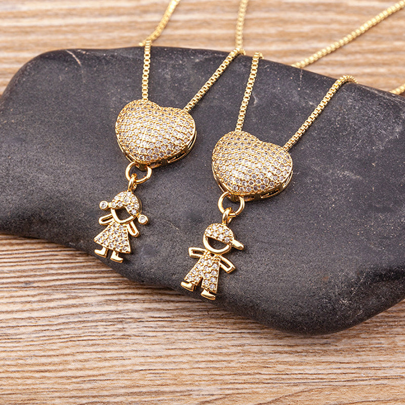 L'amour et mes enfants - Collier d'amour maternel