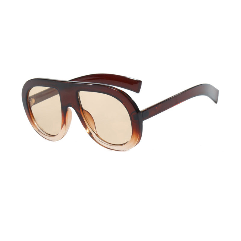 Lunettes de soleil ovales teintées Ombre pour femmes