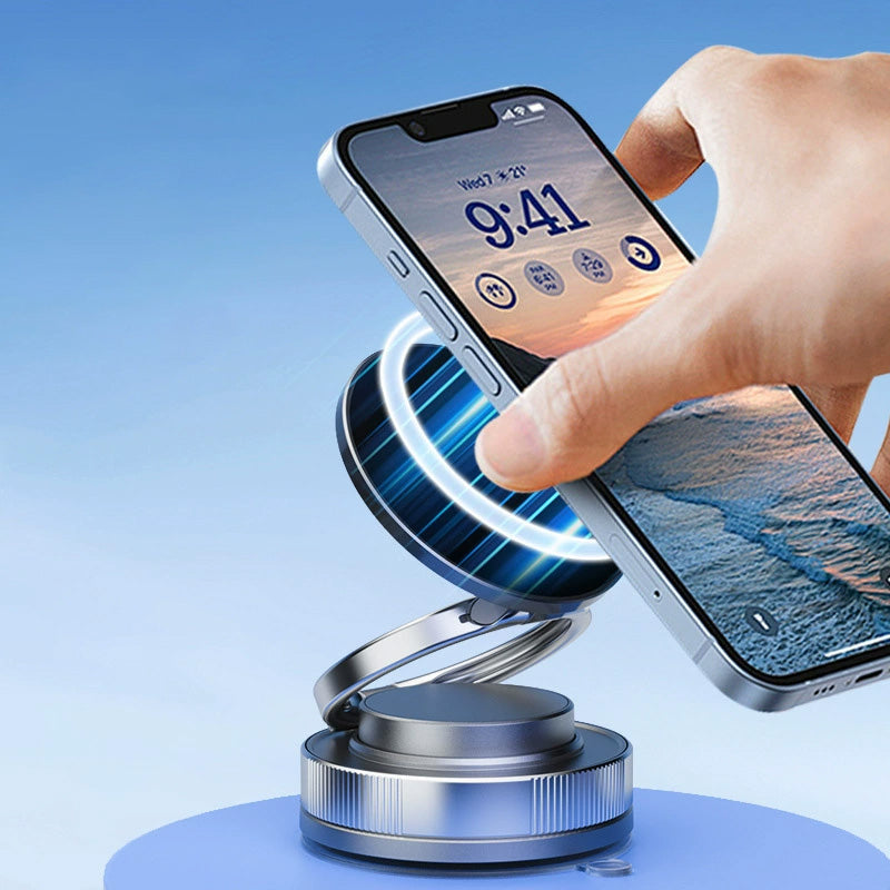 Support magnétique pour téléphone à ventouse 360° ajustable