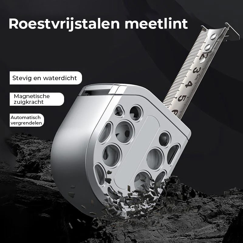 Roestvrijstalen intrekbare waterdichte meetliniaal
