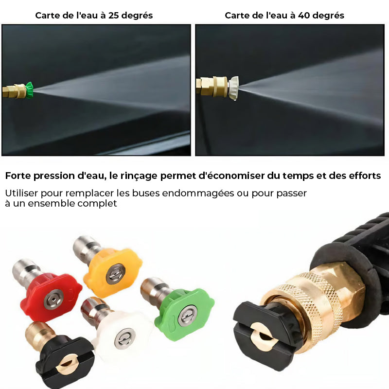 Améliorez votre expérience de lavage de voiture - Accessoire à double connecteur pour canon à mousse
