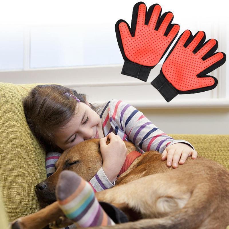 Hoogwaardige verzorgingshandschoen voor honden en katten
