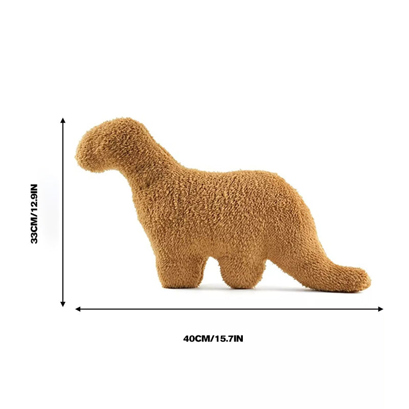 Coussin en peluche dinosaure