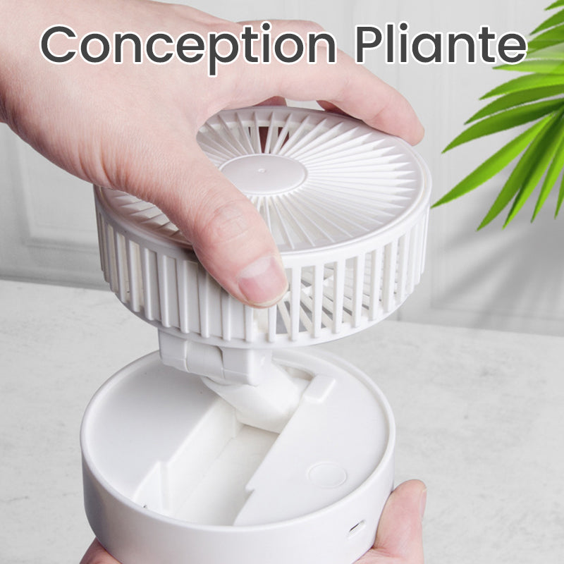 Ventilateur debout rechargeable télescopique à hauteur réglable