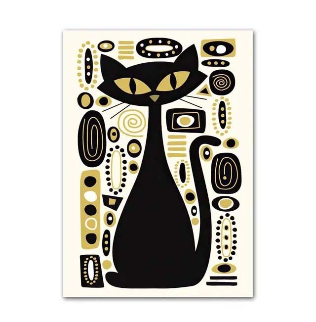 Katten kunstafdruk decoratieschilderij