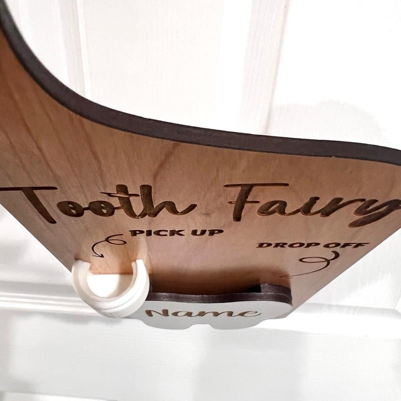 Houten tandenfee deurhanger