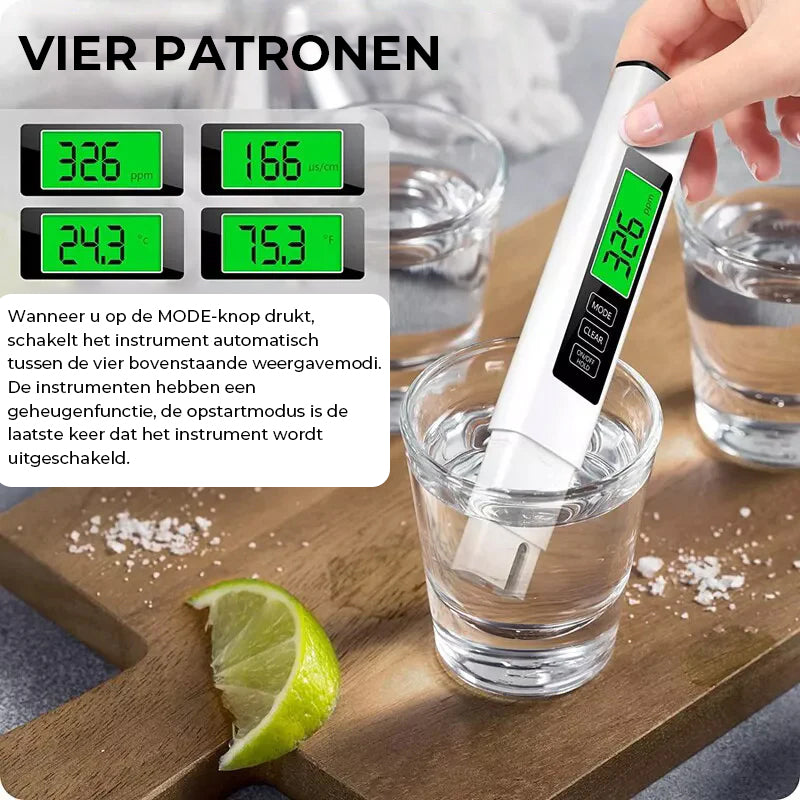 Nieuwe 4-in-1 Digitale TDS Meter
