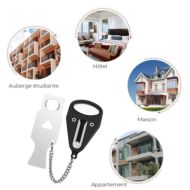 Serrure de porte de sécurité portable