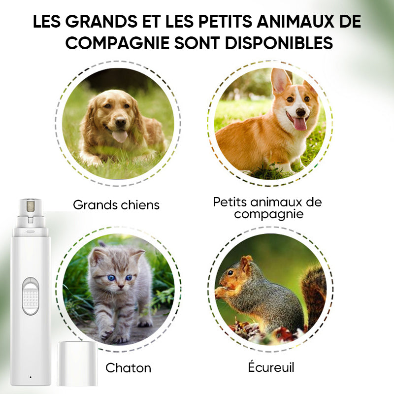 Coupe-ongles sans fil pour animaux de compagnie