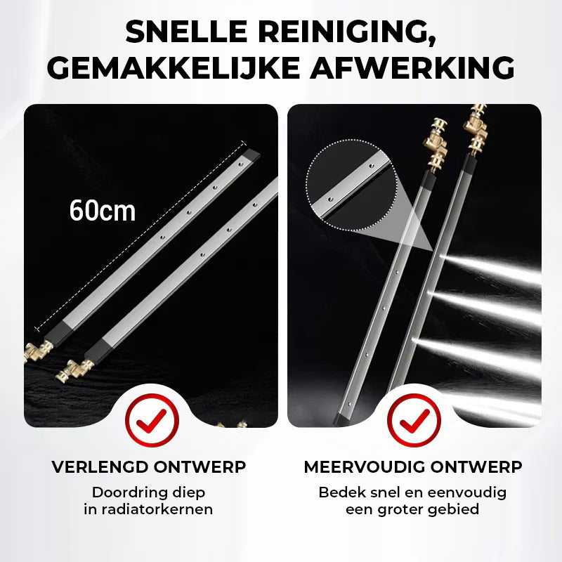 Efficiënt reinigingsgereedschap zonder verwijdering