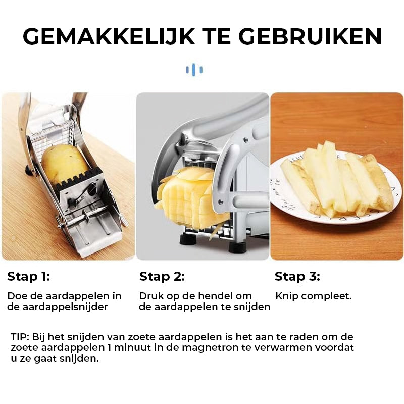 Roestvrijstalen frietsnijder