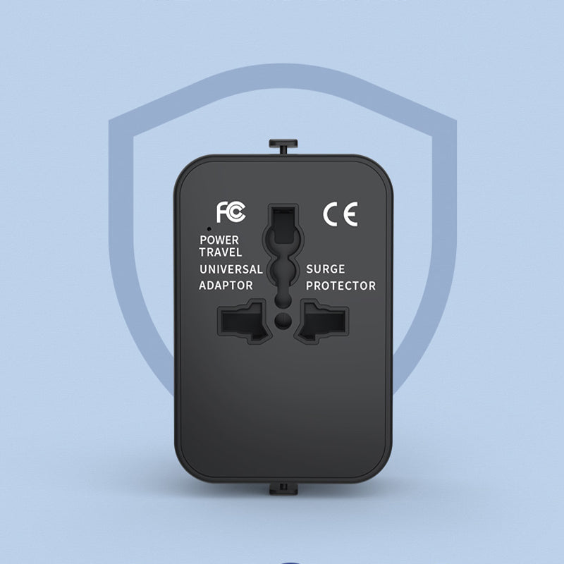 Universele reisadapter met twee USB-poorten