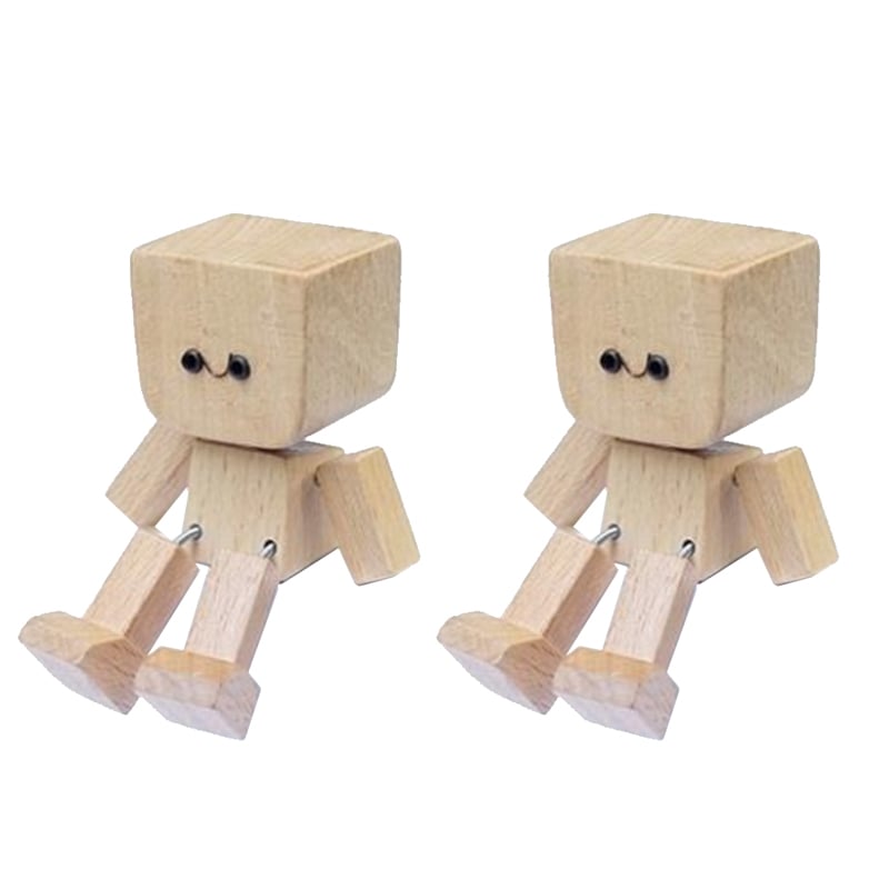Figurine en bois vibrante