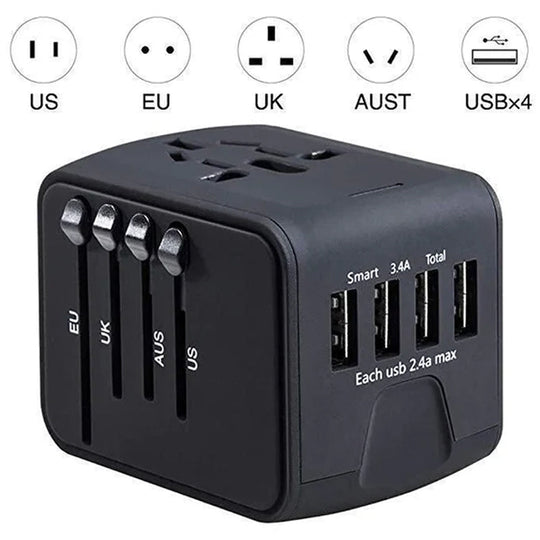 Adaptateur secteur de voyage universel tout-en-un