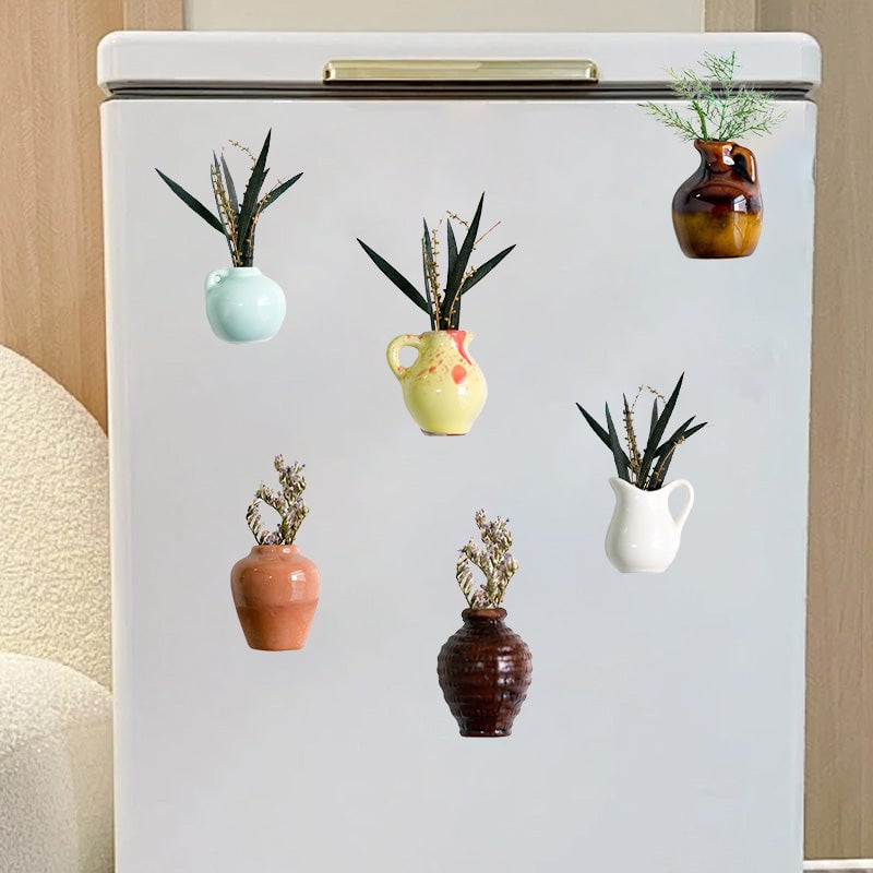 Magnetische Vaasje Koelkaststickers