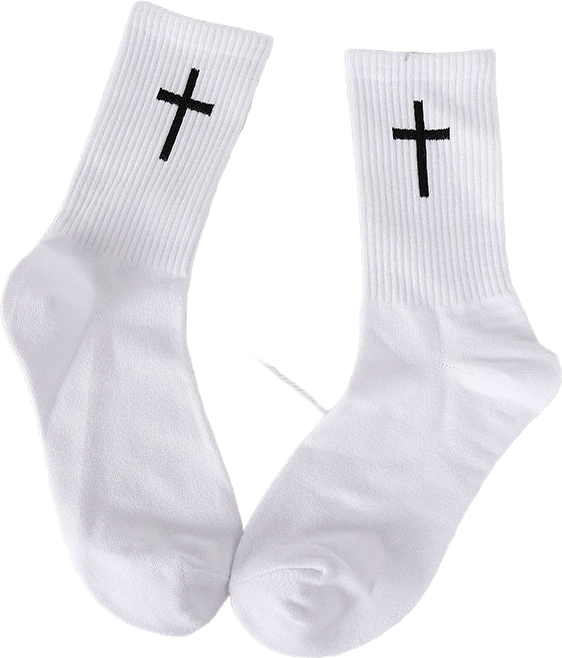 Cross Zwart-Wit Sokken