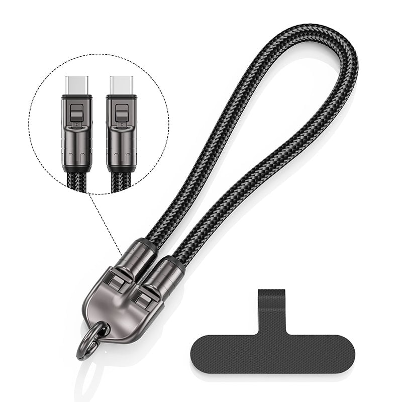 2-in-1 snellaaddatakabel en telefoonkoord