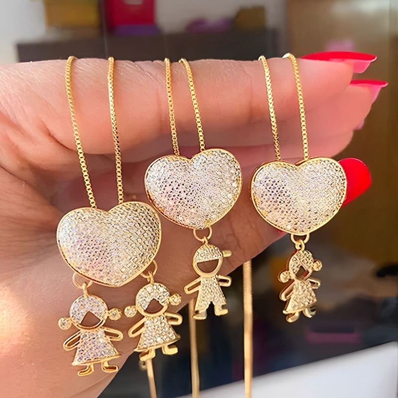 L'amour et mes enfants - Collier d'amour maternel