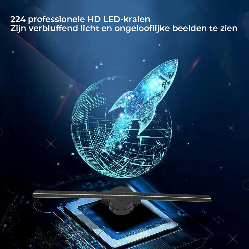 3D Hologram LED Ventilator Projector