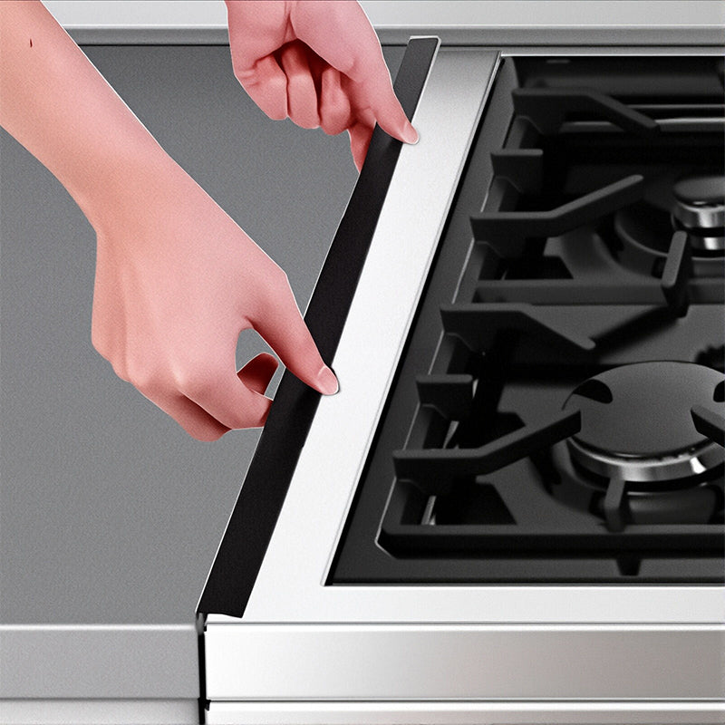 Couvre-joints de cuisinière rétractables en inox
