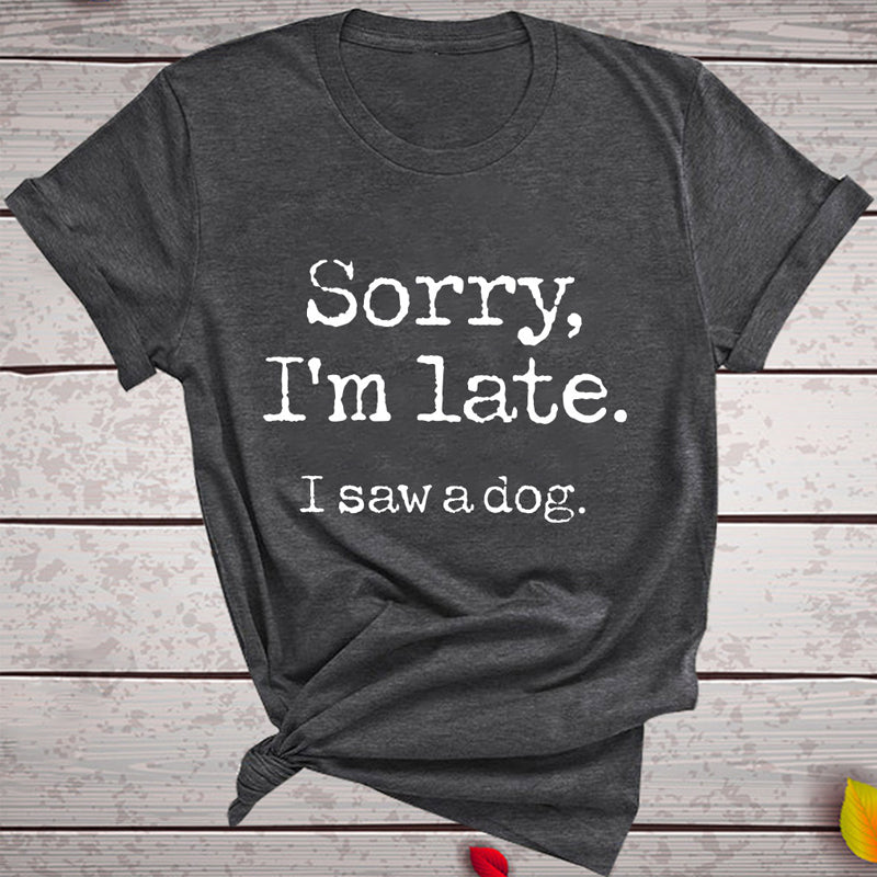 T-shirt à imprimé lettre