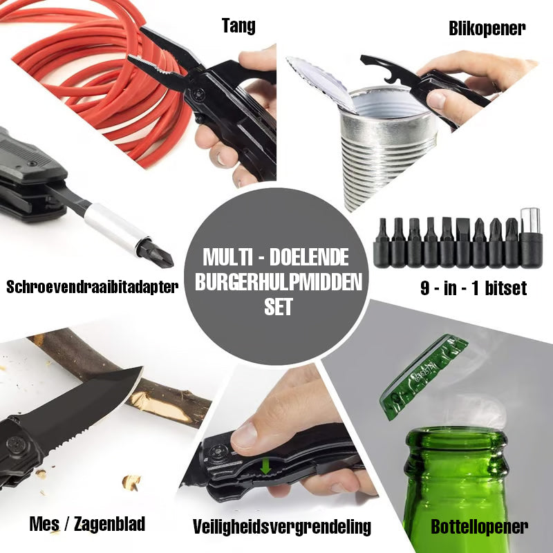 6-in-1 roestvrijstalen zakmes-tang
