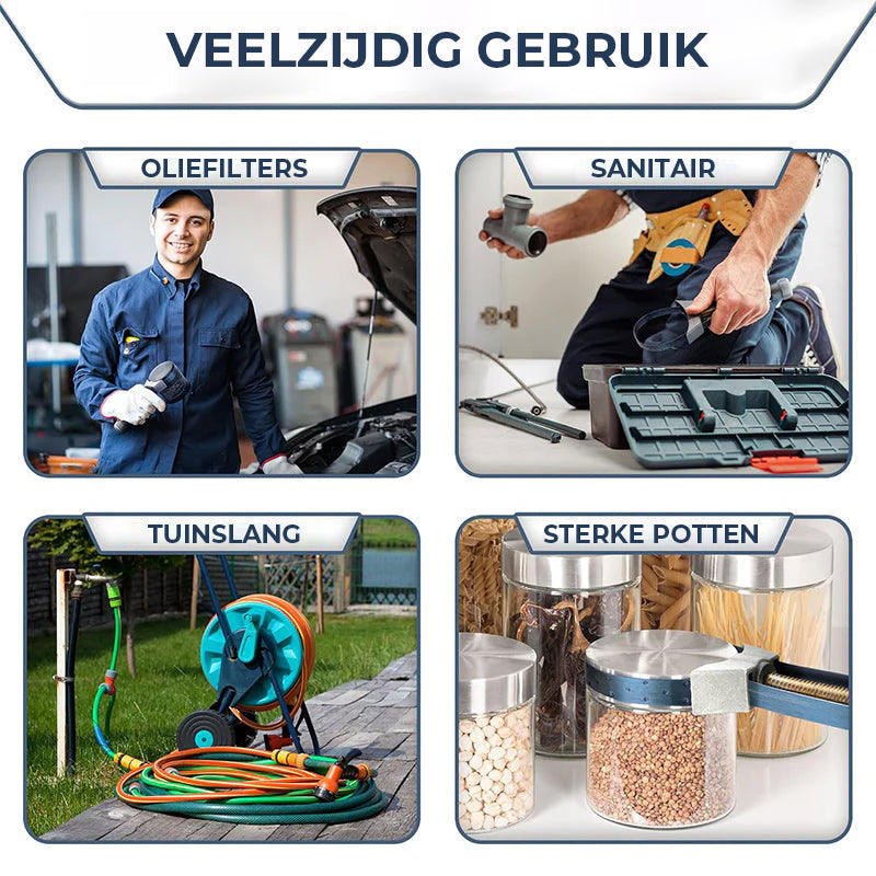 Auto Diameter Verstelbare Oliefilter Verwijderingsband Sleutel Gereedschap