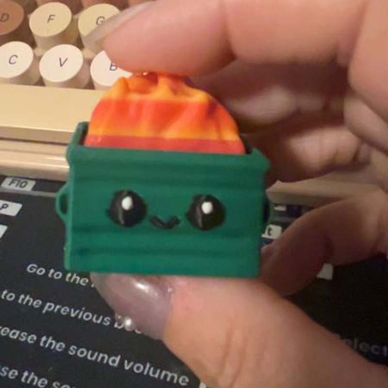 Feu de poubelle Clicky Fidget