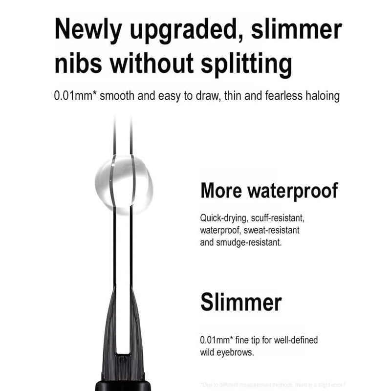 Micro-Vork Tip Potlood Langhoudend Waterdicht Wenkbrauwpotlood