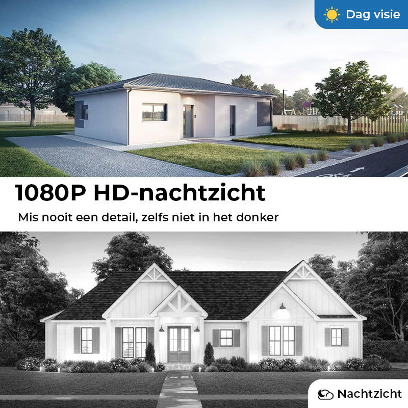 Draadloze slimme deurbelcamera – Buitenbewaking met HD-nachtzicht