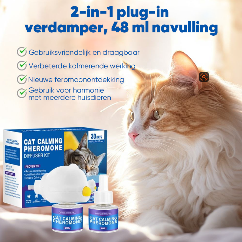 Kalmerende feromonenverspreiderset voor huisdieren (versies voor katten en honden)