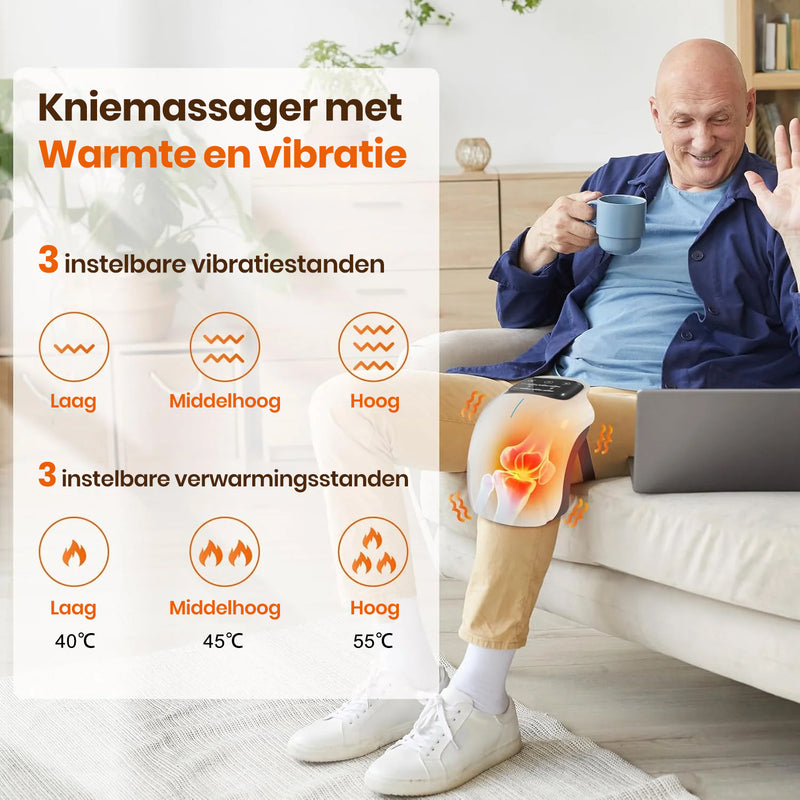 3-in-1 draadloze kniemassager