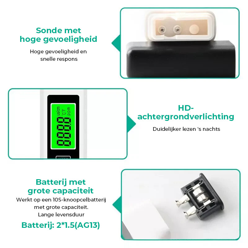 Nieuwe 4-in-1 Digitale TDS Meter