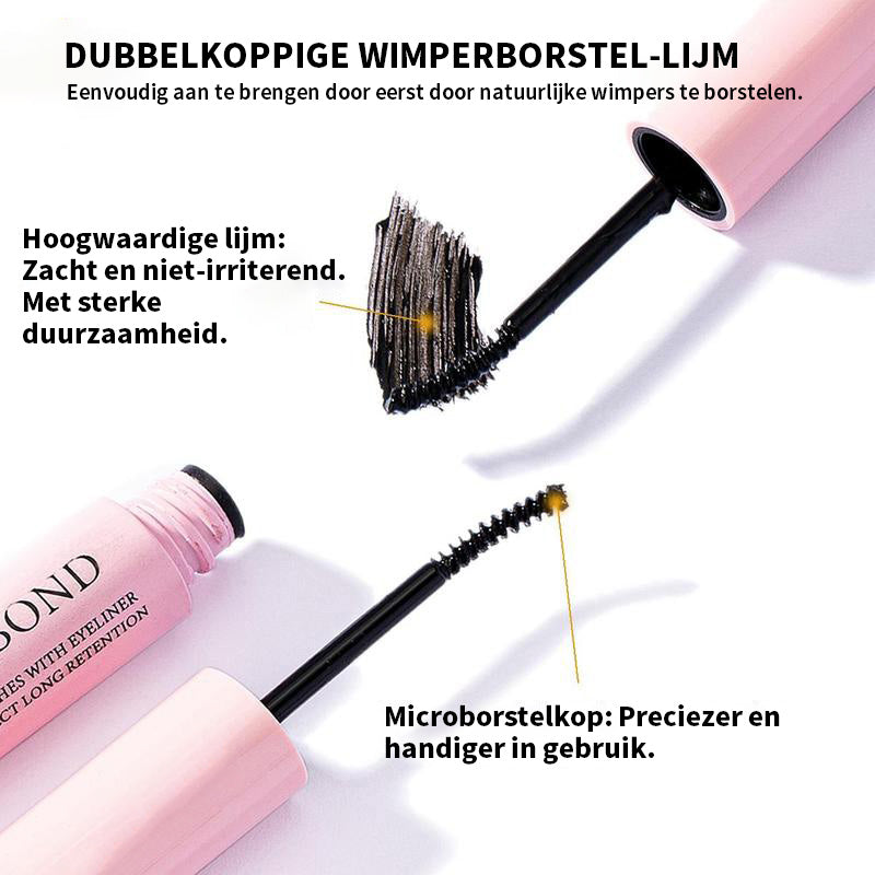 Natuurlijke luchtige set met valse wimperextensions