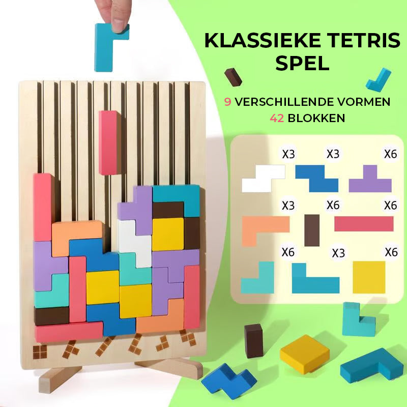 Houten Stapel Puzzelset