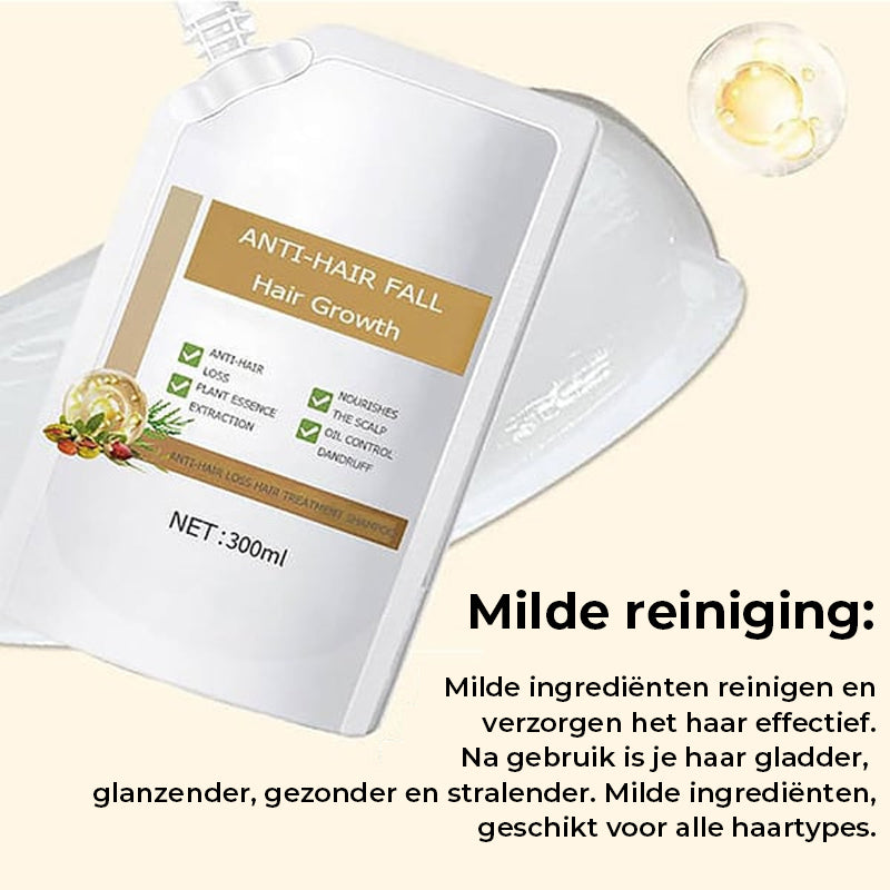 Anti-haaruitval shampoo tegen haaruitval