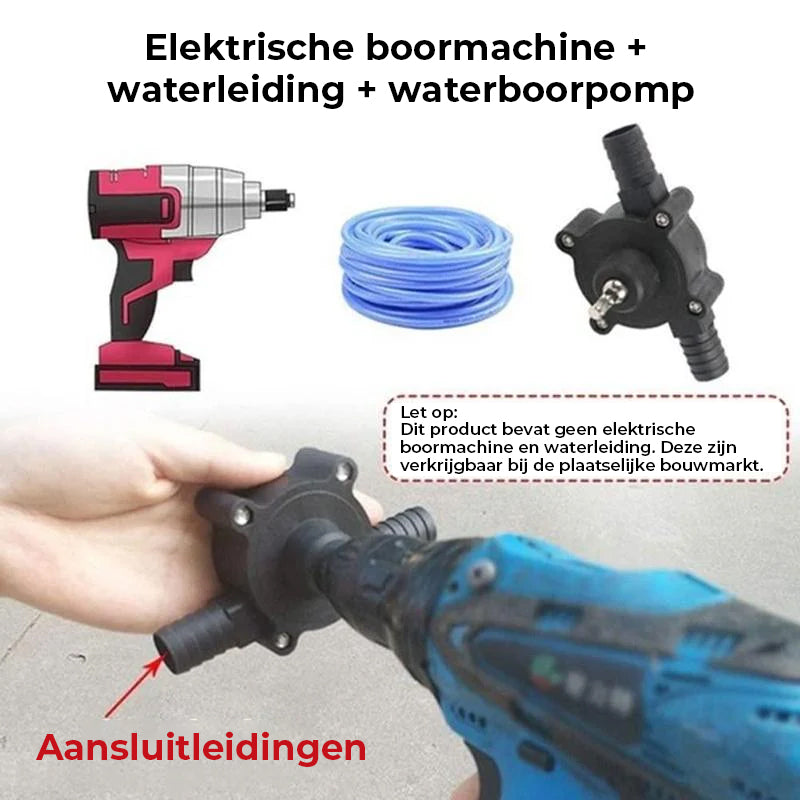 Handmatige elektrische boor-aangedreven zelfaanzuigende wateroverdrachtspomp