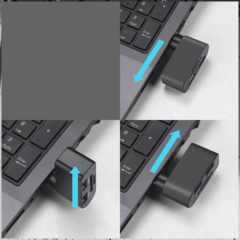 4-in-1 draaibare USB-hub