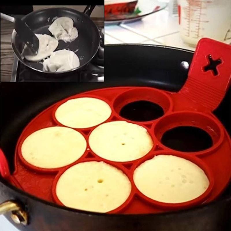 Non-stick siliconen pannenkoekvormring