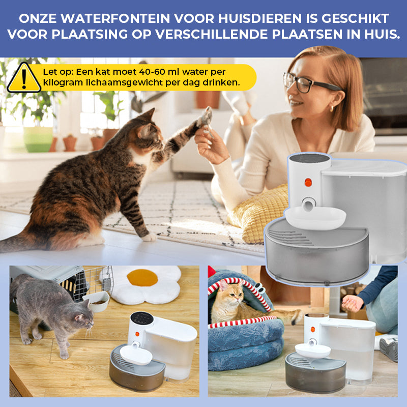 Automatische drinkfontein voor huisdieren
