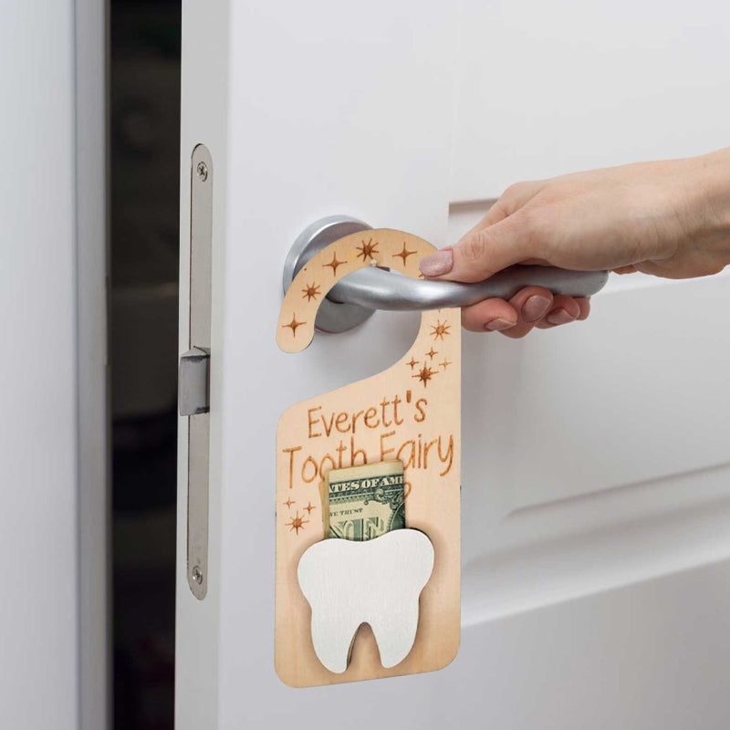 Houten tandenfee deurhanger