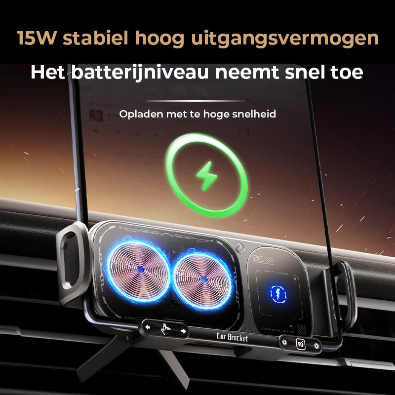 Draadloze oplaadbare roterende autohouder