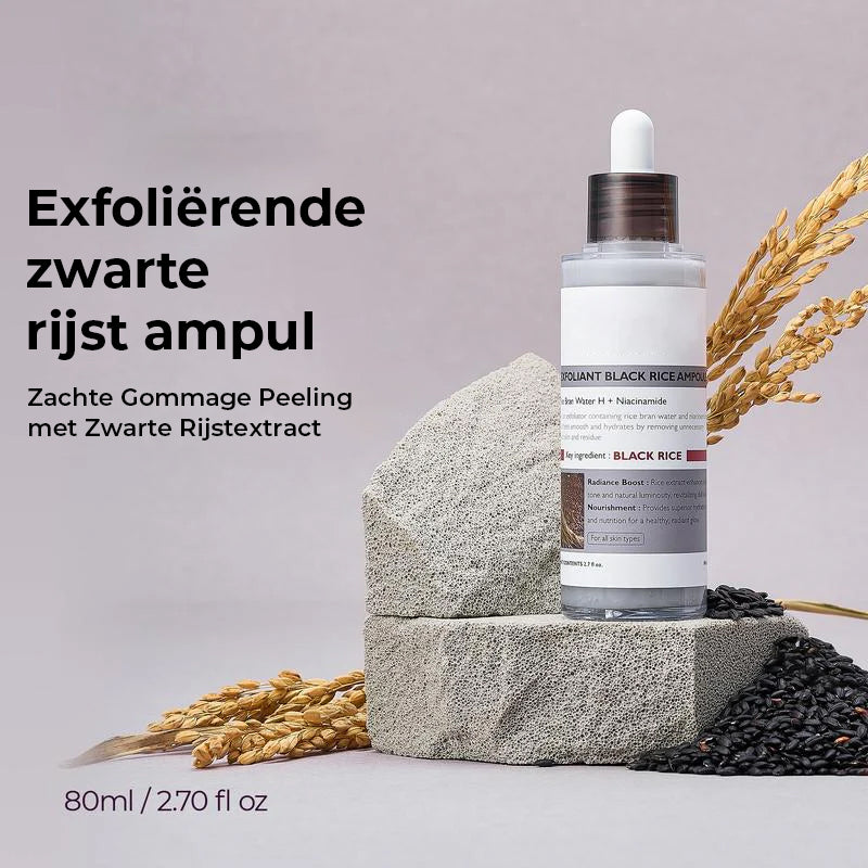 Gloeiende rijstampul set van twee - Serums voor verheldering, exfoliatie en hydratatie