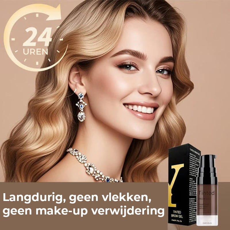 Langhoudende waterdichte getinte wenkbrauwgel
