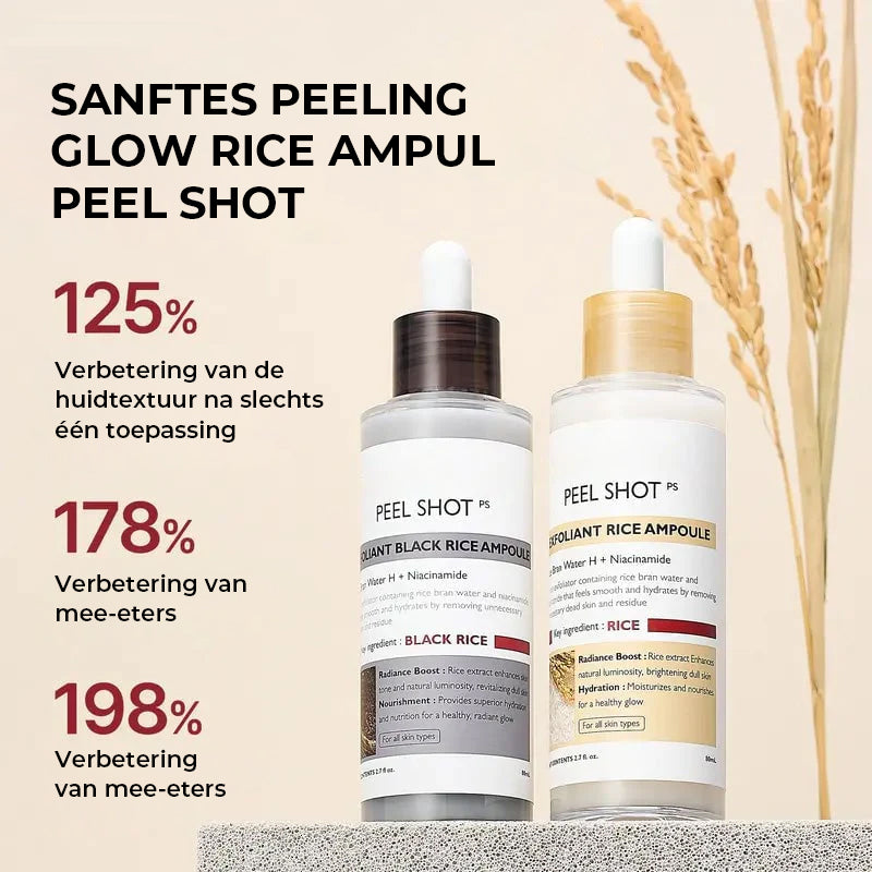Zachte exfoliërende ampul – zwarte rijst
