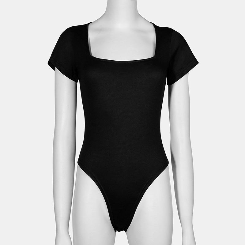 Body femme sans manches à encolure carrée