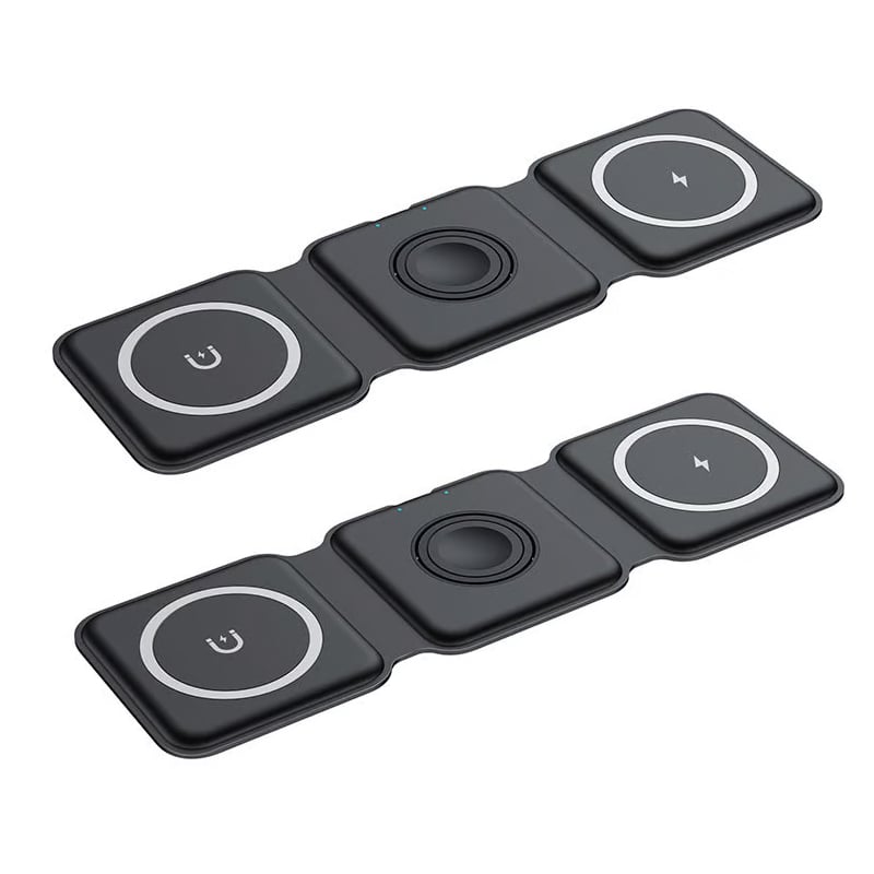 Nieuwe opvouwbare 3-in-1 draadloze oplader