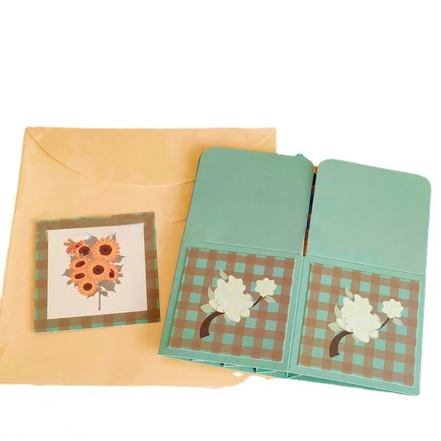 Moederdaguitverkoop 3D pop-up bloemboeketkaart