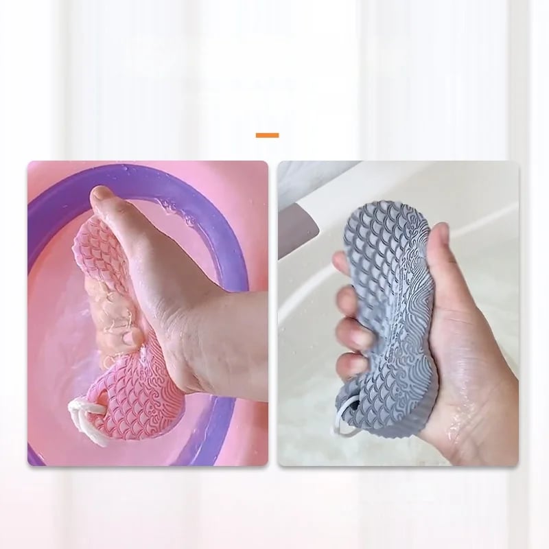 Magische exfoliërende badspons